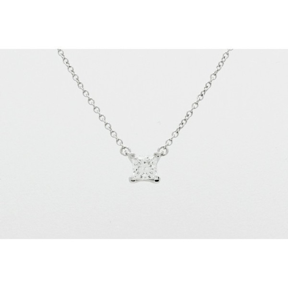 Tiffany Princess Cut Diamond Necklace Platinum
